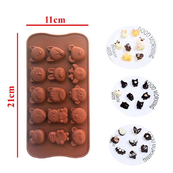 khuôn silicon mặt thú