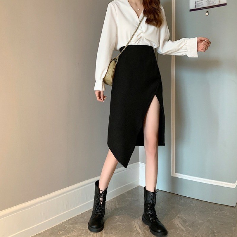 Chân váy bút chì ,chân váy skirt xẻ tà m540