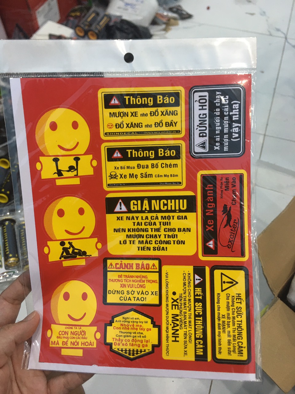 Bộ Tem Logo Xe Máy