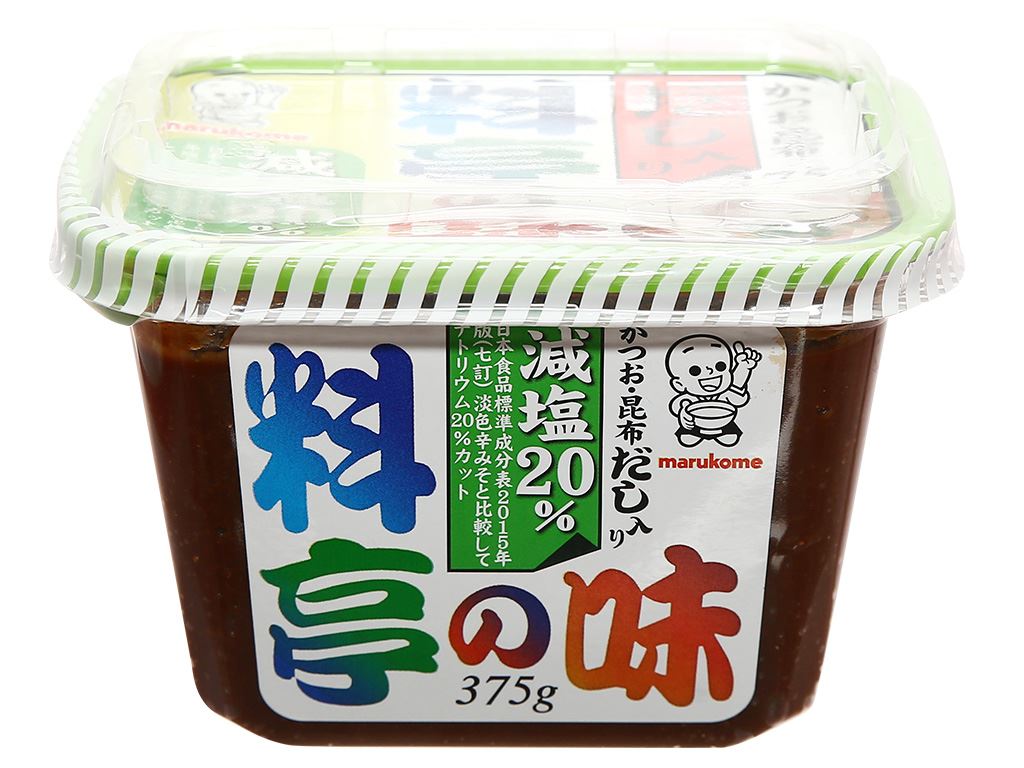 Tương Miso Dashi trộn sẵn Marukome (Cắt giảm 20% muối) 375gr