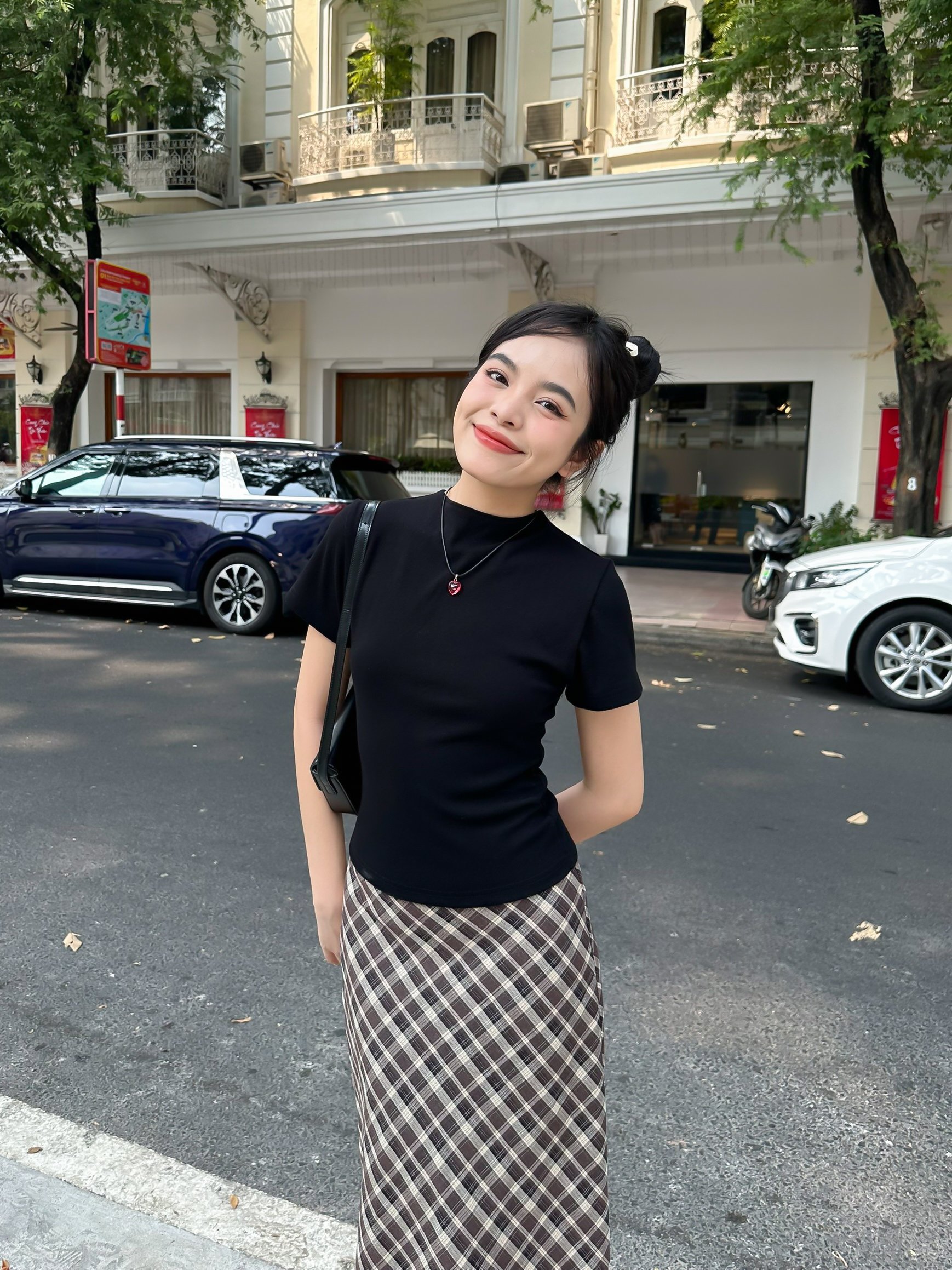 KIDO Áo croptop thun len nơ lưng EMMA TOP