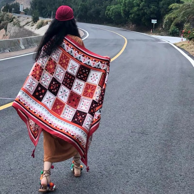 [HCM]Khăn choàng thổ cẩm - Khăn choàng bohemian