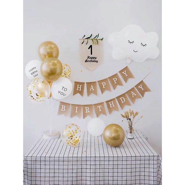 Set bóng trang trí phong cách INS Hàn Quốc