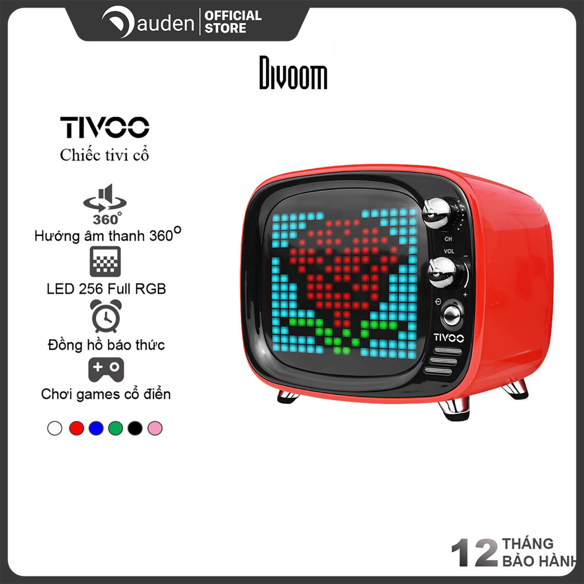 Loa Bluetooth Divoom TIVOO 6W - Dâu Đen Store