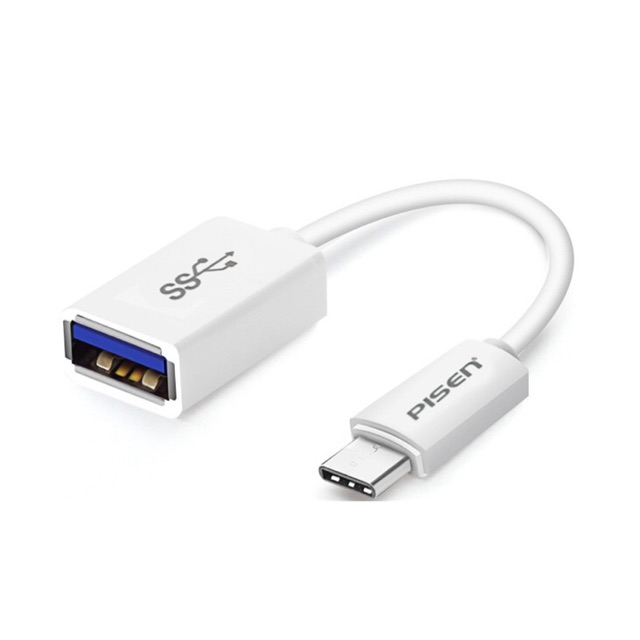 Dây cáp chuyển dữ liệu OTG sử dụng cổng USB Type-C dài 15cm vỏ nhựa dẻo giúp truyền tải tín hiệu nhanh chóng