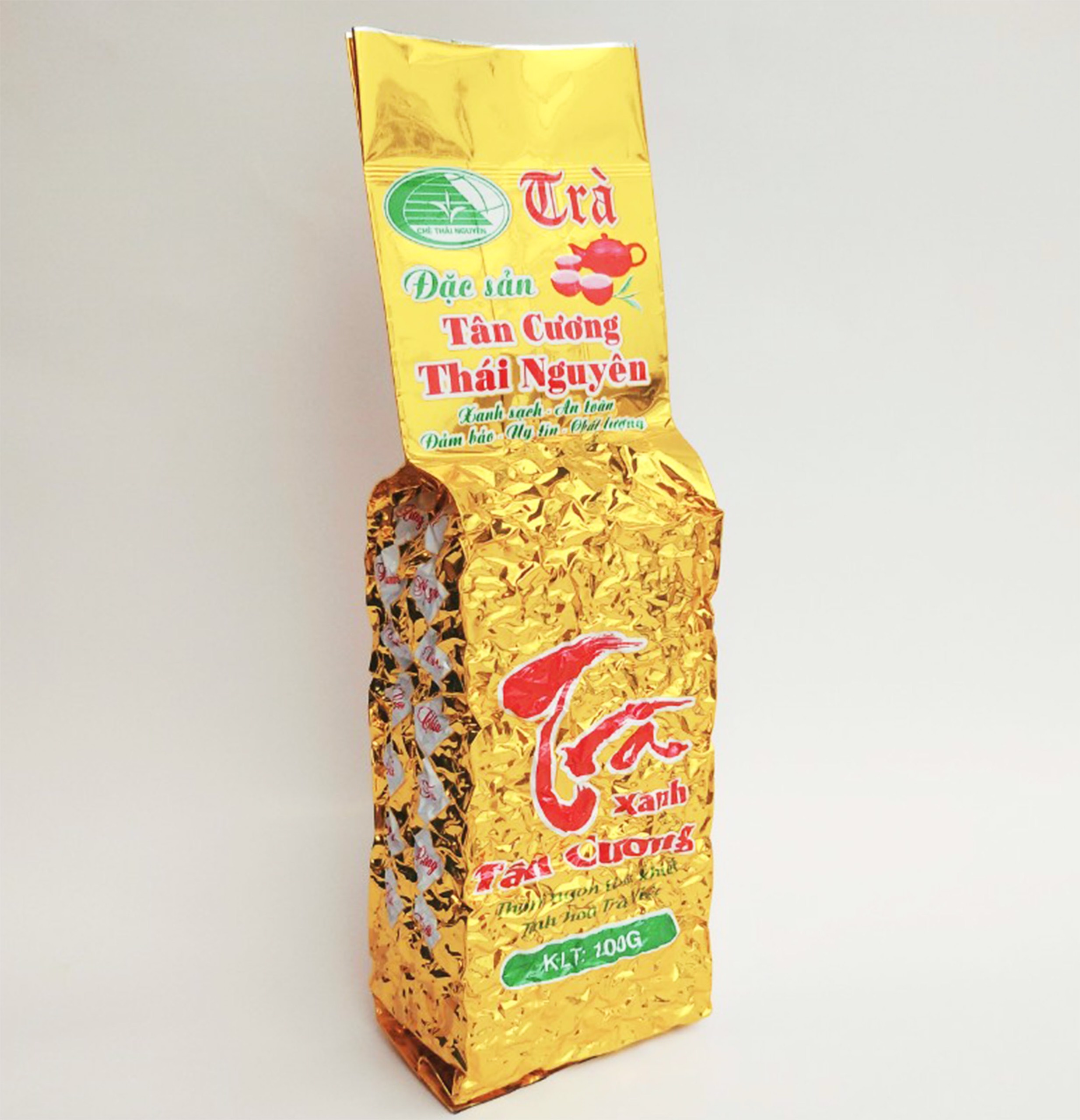 Gói 100gr trà xanh tân cương thái nguyên - gói vàng