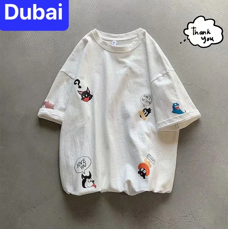 ÁO THUN TEEN PHOM FORM RỘNG TAY LỠ NAM NỮ UNISEX TINKER ULZZANG NHẬT BẢN - DUBAI FASHION
