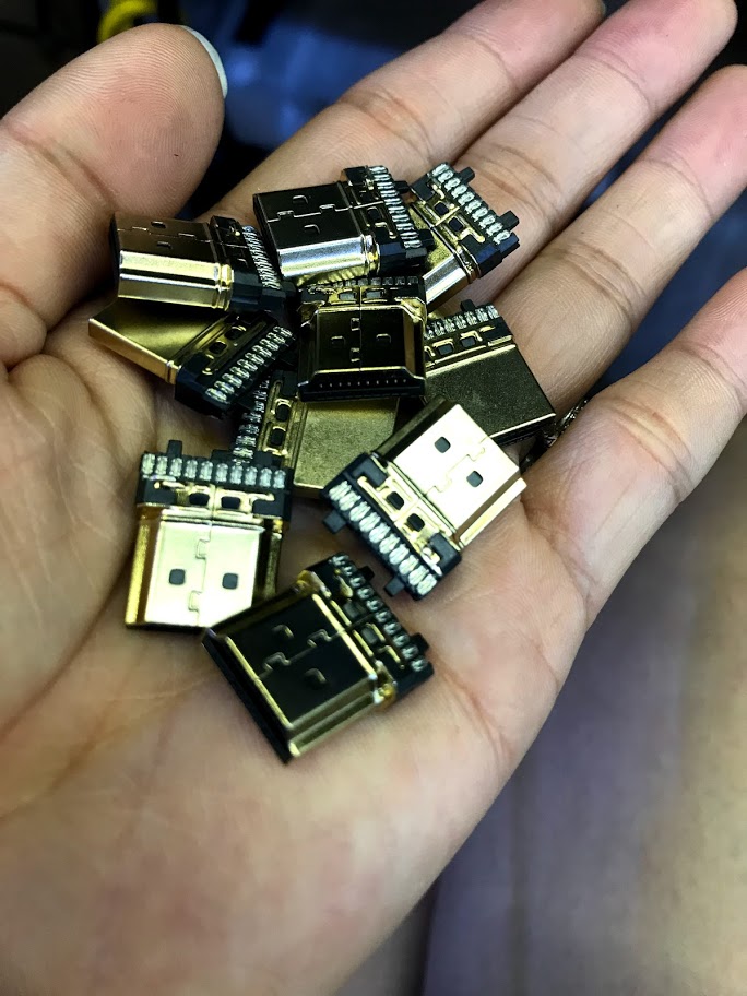 Đầu jack HDMI hàn kèm vỏ  - đơn giá 1 chiếc