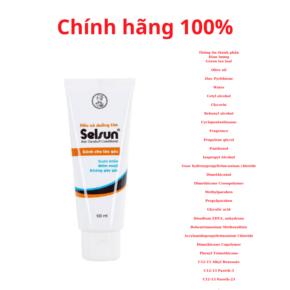 [HCM]Dầu xả dưỡng tóc Selsun Anti-Dandruff Conditioner 100ml