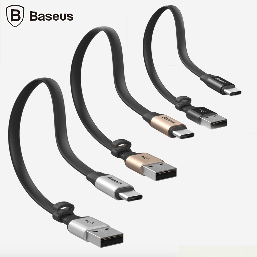 Cáp Sạc iPhone Baseus 23cm ✓Siêu Tiện Lợi ✓ 2 Trong 1 cho iPhone iPad Android