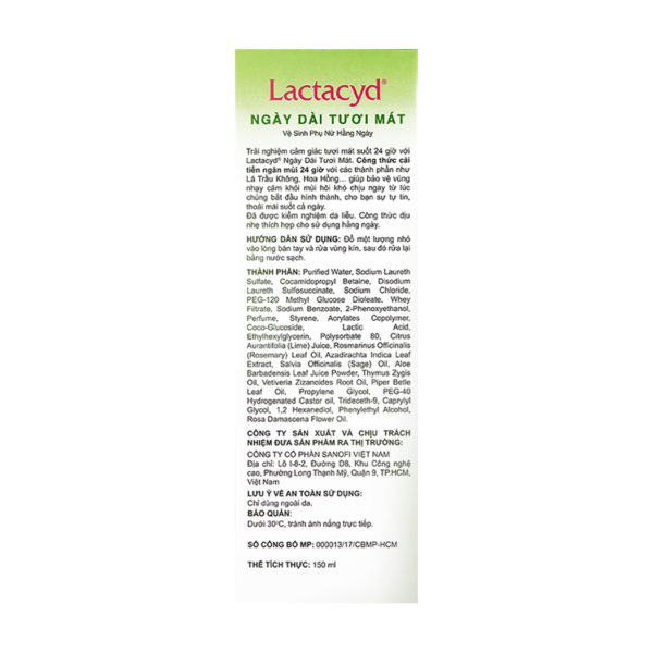 Dung dịch vệ sinh phụ nữ Lactacyd (Chai 150ml)