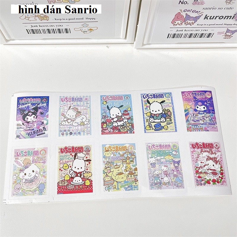 [TG04] Combo 20 hình dán Sanrio dễ thương (3*4cm)