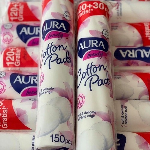 Bông tẩy trang aura - 150 miếng