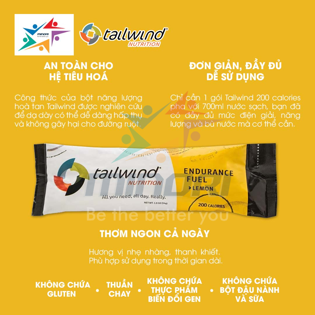 Thực Phẩm Bổ Sung TailWind Endurance Fuel Lemon 2 serving (1 Gói)