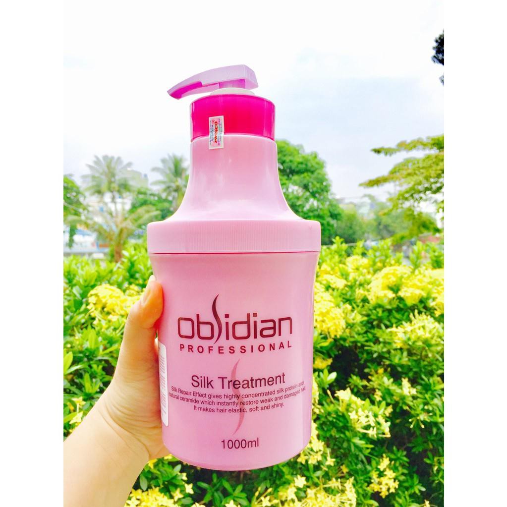 [HCM]Hấp dầu lạnh siêu mượt Obsidian Silk Treatment 1000ml