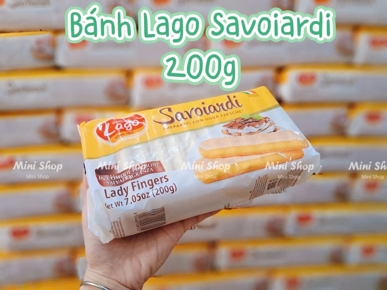 Bánh quy xốp Ý LAGO Savoiardi 200gr
