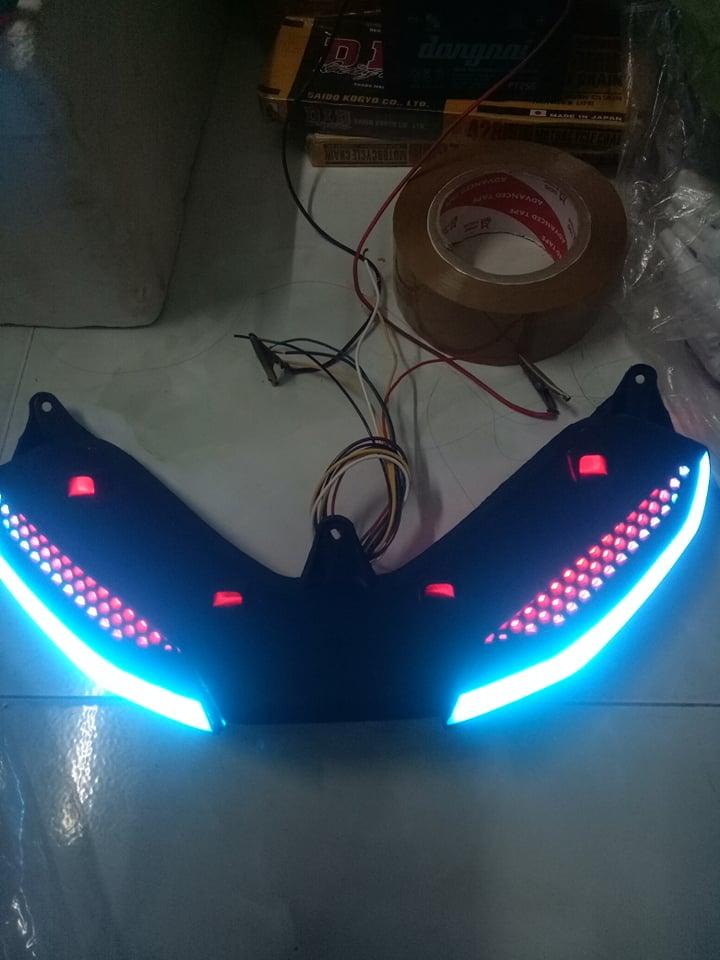 Demi lưới exciter 150 viền led nhảy màu làm hoàn chỉnh rắc cắm như zin