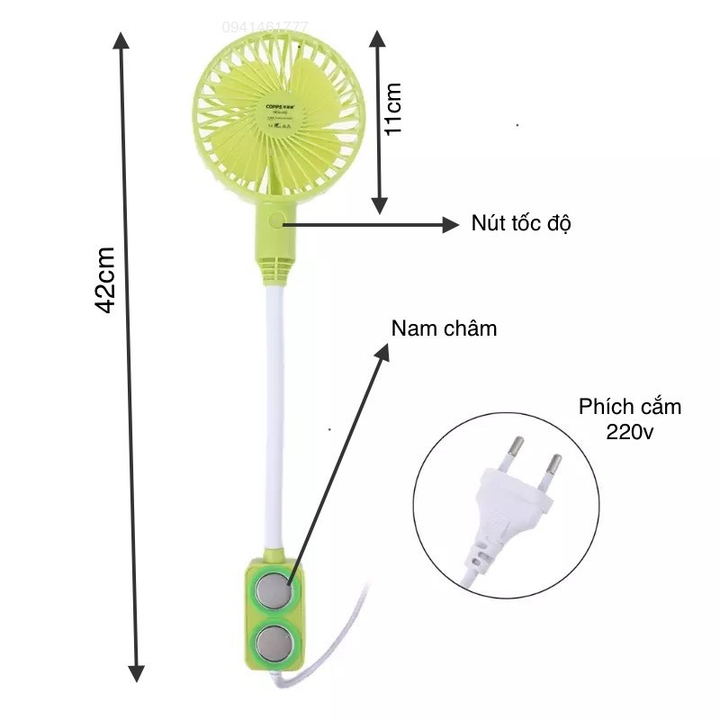Quạt máy may mini