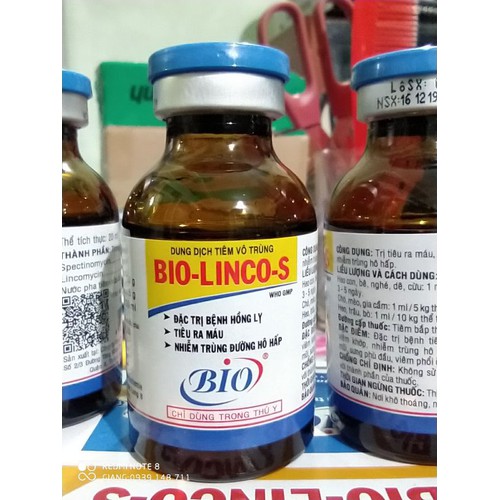 Bio LincoS 100ML Thuôc gà đá trị khẹt, khò khè gà đá