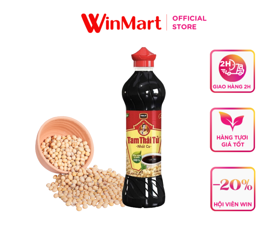 [Siêu thị WinMart] - Nước tương Chin-Su Nhất Ca chai 500ml