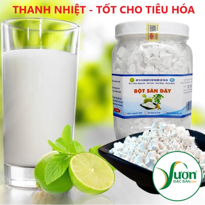 Pure cassava powder, HTX yen shan Ninh Binh, good heat dissipation for digestion-Box 500g