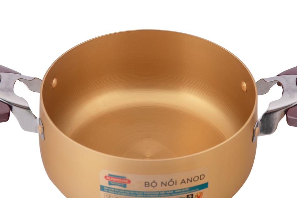 Bộ 3 nồi anod SUNHOUSE SH6634
