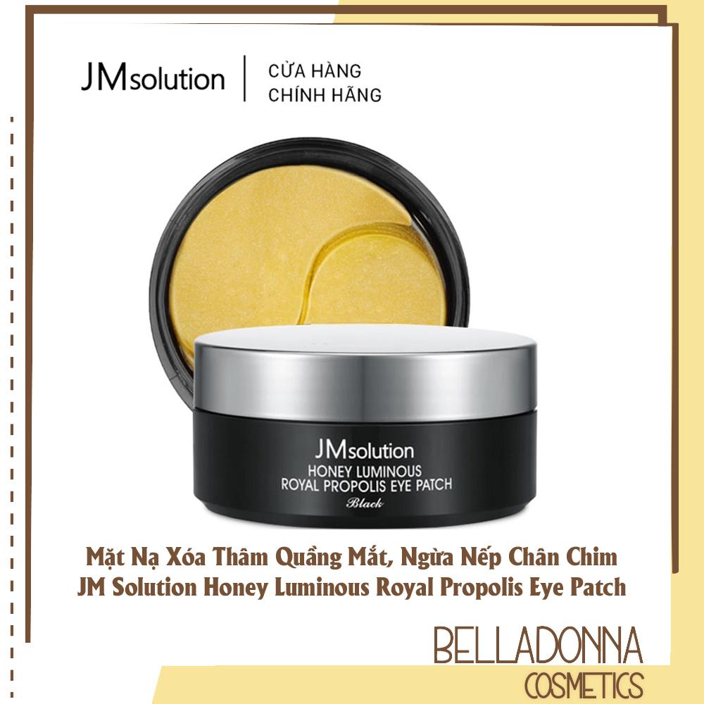 Mặt Nạ Xóa Thâm Quầng Mắt Và Ngăn Ngừa Nếp Chân Chim JM Solution Honey Luminous Royal Propolis Eye Patch Black 90g/60pcs