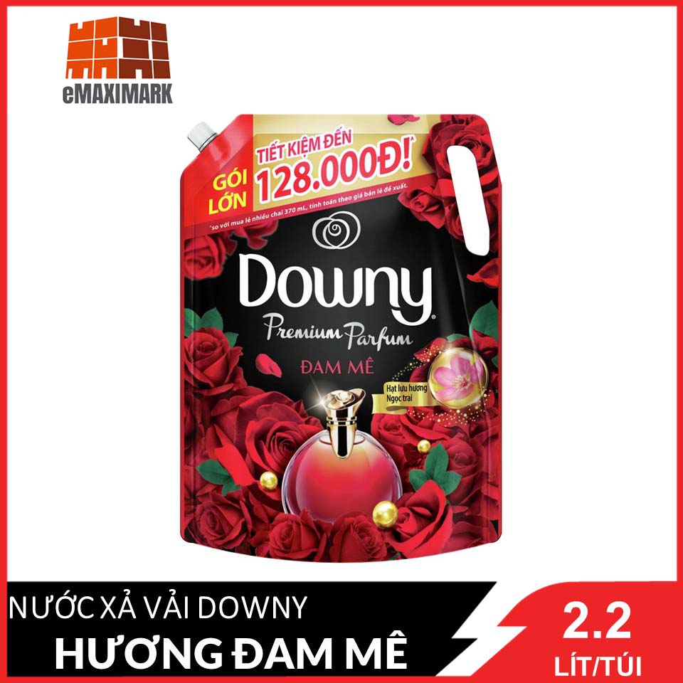 [HCM ship 2h] Nước xả vải Downy Đam mê túi 2L