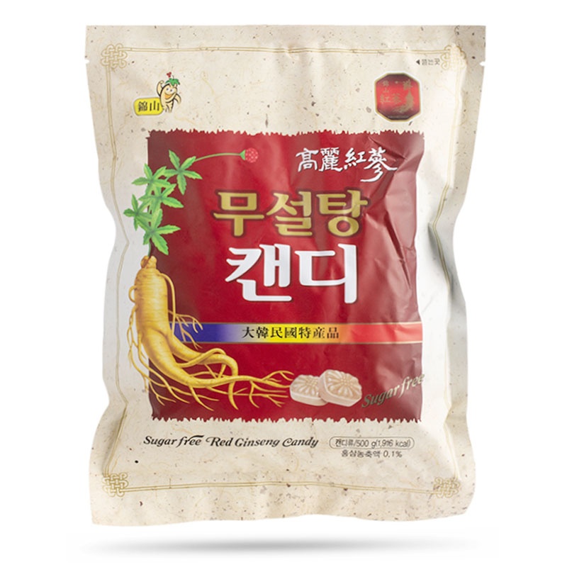 [HCM]Kẹo sâm Hàn Quốc không đường 500g loại tốt