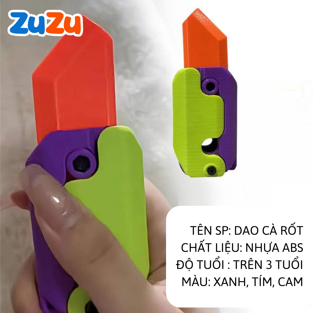 Dao Cà Rốt Trọng Lực 3D, Dao Cà Rốt Mini Giảm Stress