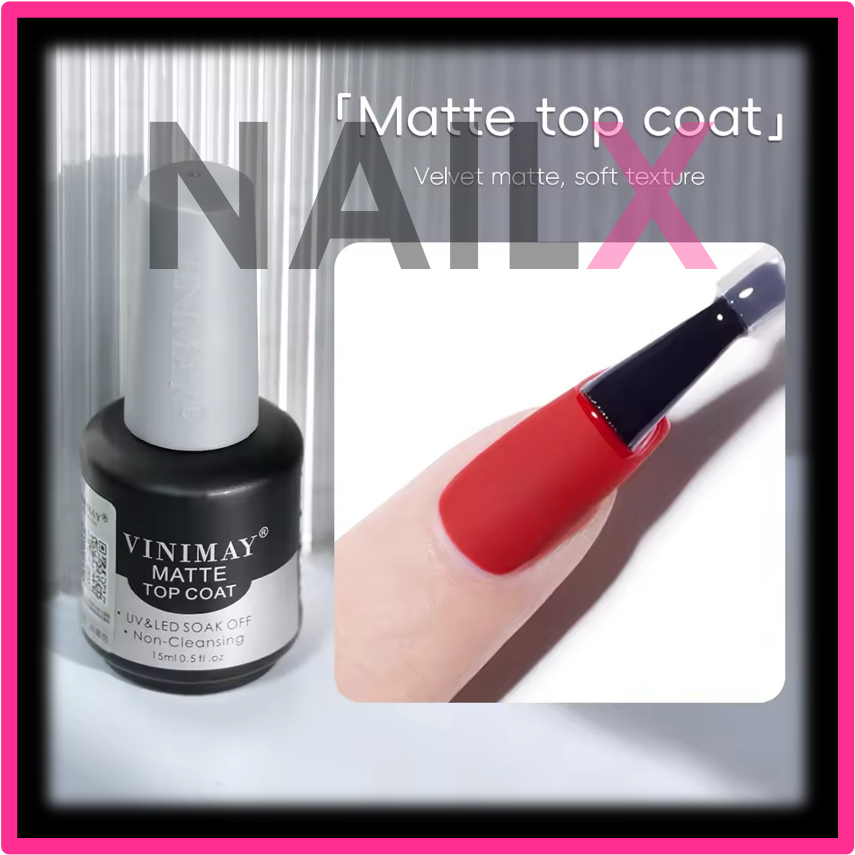 VINIMAY original 15ml MATTE TOP coat gel polish