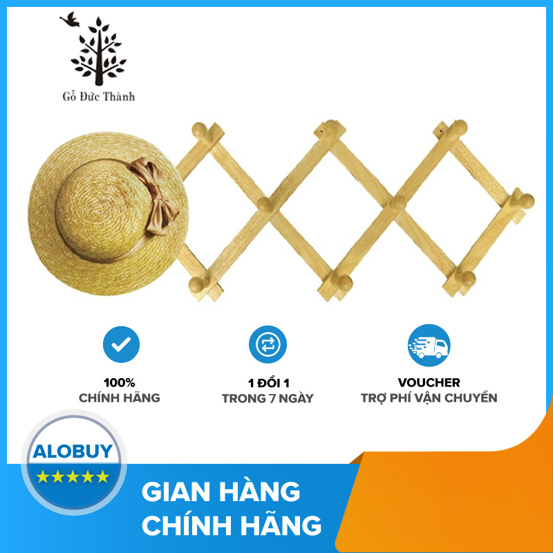 Móc Áo 10 Núm Gỗ Đức Thành 08021