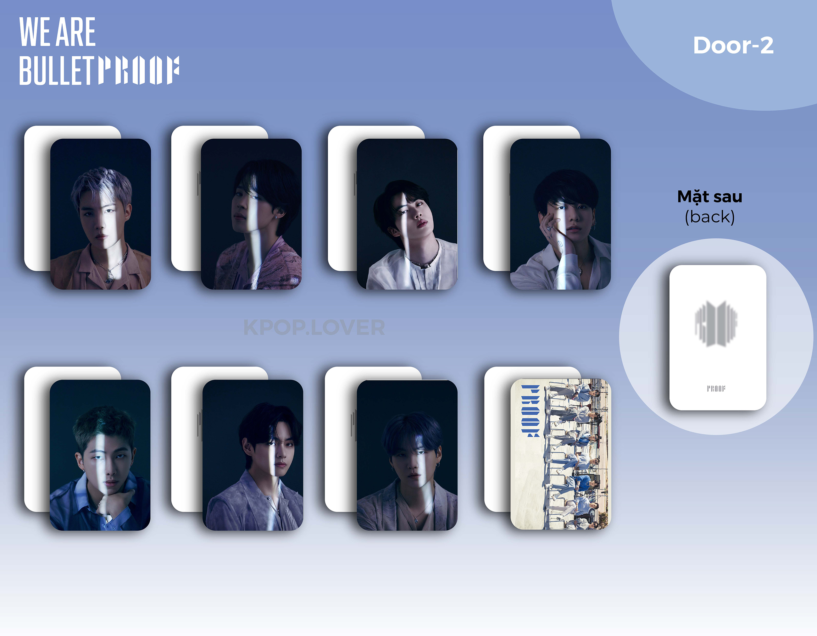 SET 8 CARD BTS PROOF