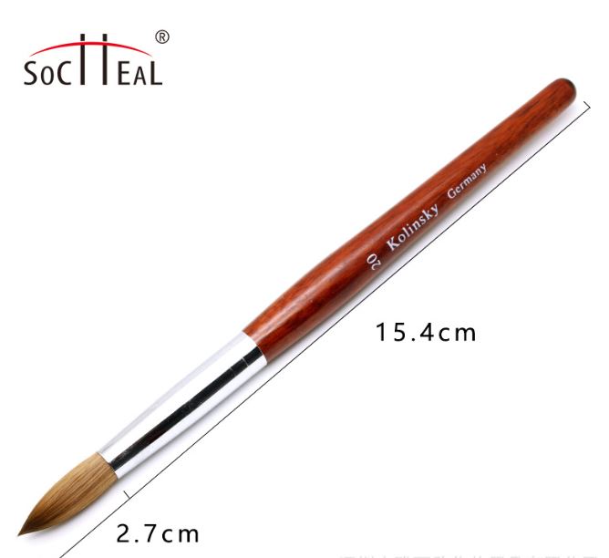 Cọ đắp bột kolinsky số 12, 14 16, 18, 20 (1 cây)
