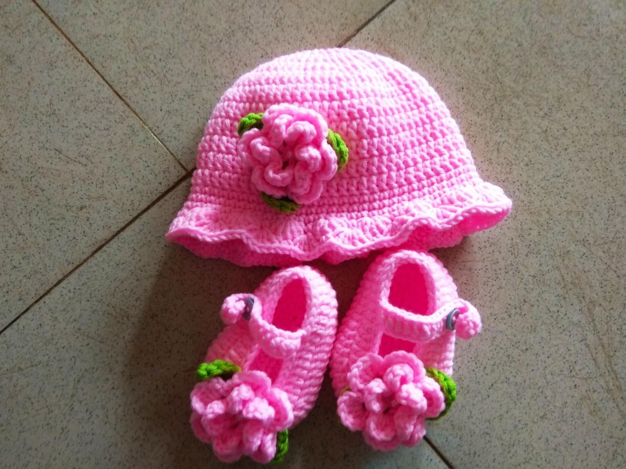 SET MŨ VÀ GIÀY LEN CHO BÉ SL042