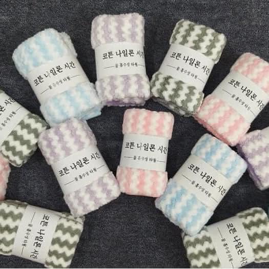 Khăn mặt Hàn Quốc cotton siêu thấm kích thước 30x50cm-giá 2c