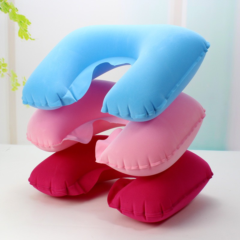 Bộ 3 món gối hơi du lịch, đủ màu (gối hơi, bịt tai, bịt mắt)
