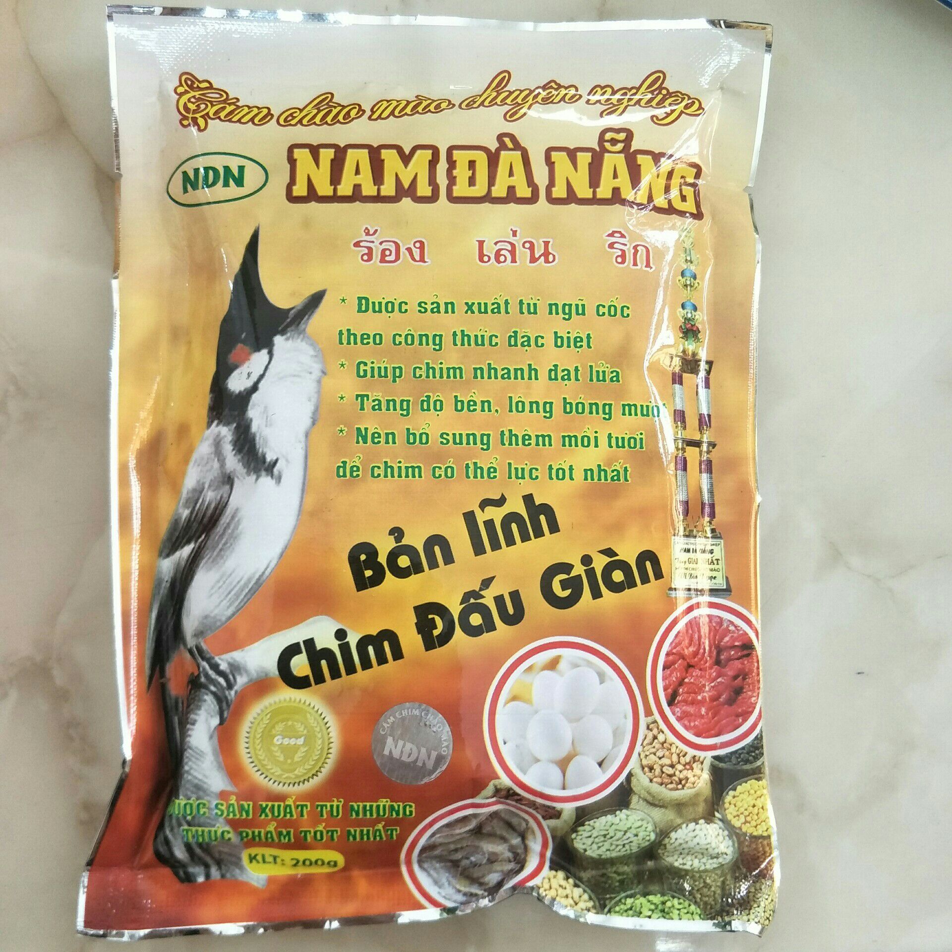 Cám chào mào Nam Đà Nẵng (chim đấu giàn) 200g