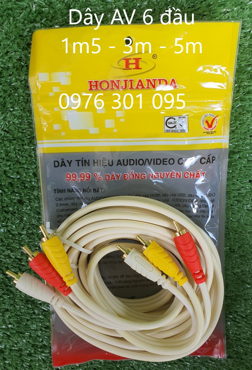 [Honjianda] Dây Tín Hiệu Audio/Video(Av) Cao Cấp - Đèn Led Thiên Vân