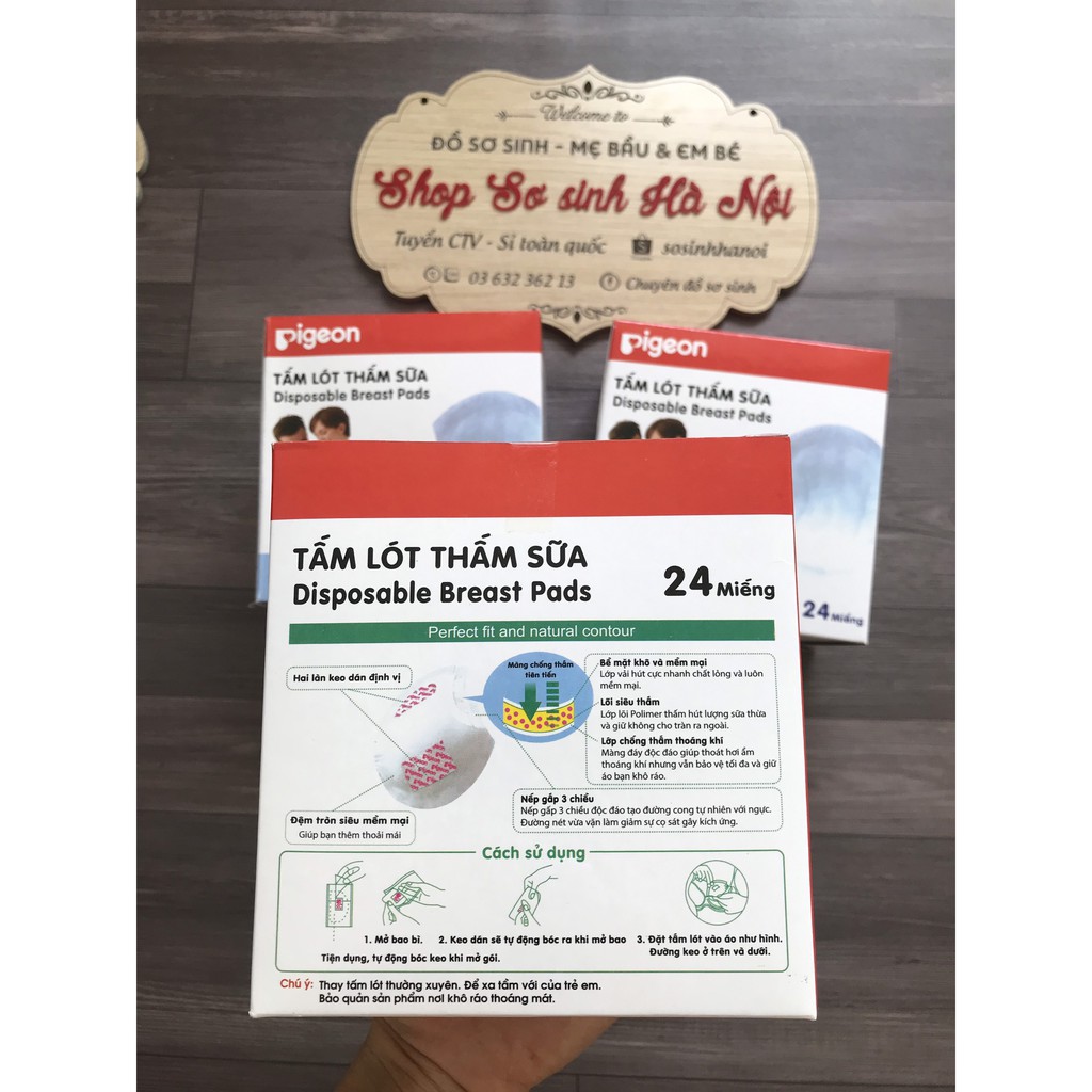 Lót Thấm Sữa Pigeon 24 Miếng
