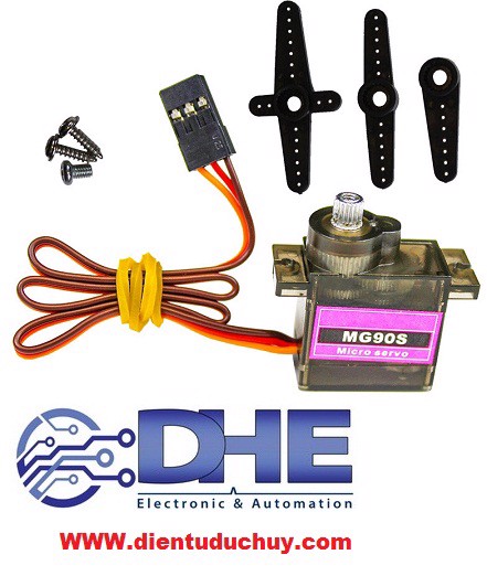 ĐỘNG CƠ RC SERVO MG90S, ĐIỆN ÁP 5V (BẰNG KÍCH THƯỚC VỚI SG90)