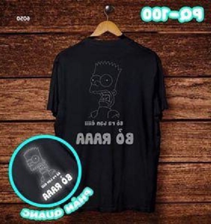 Áo phông phản quang in chữ bỏ ra Chất tici HT5390
