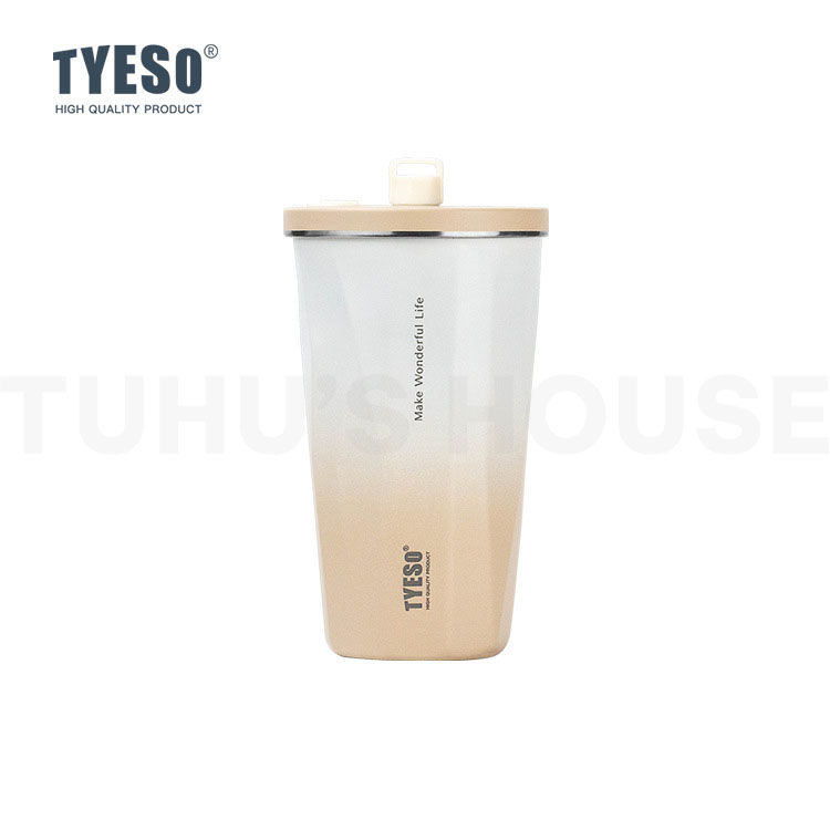 Ly bình giữ nhiệt khắc tên tyeso 600ml inox 304 cao cấp chống gỉ, ly cốc giữ nhiệt có ống hút tiện lợi - tuhuhouse