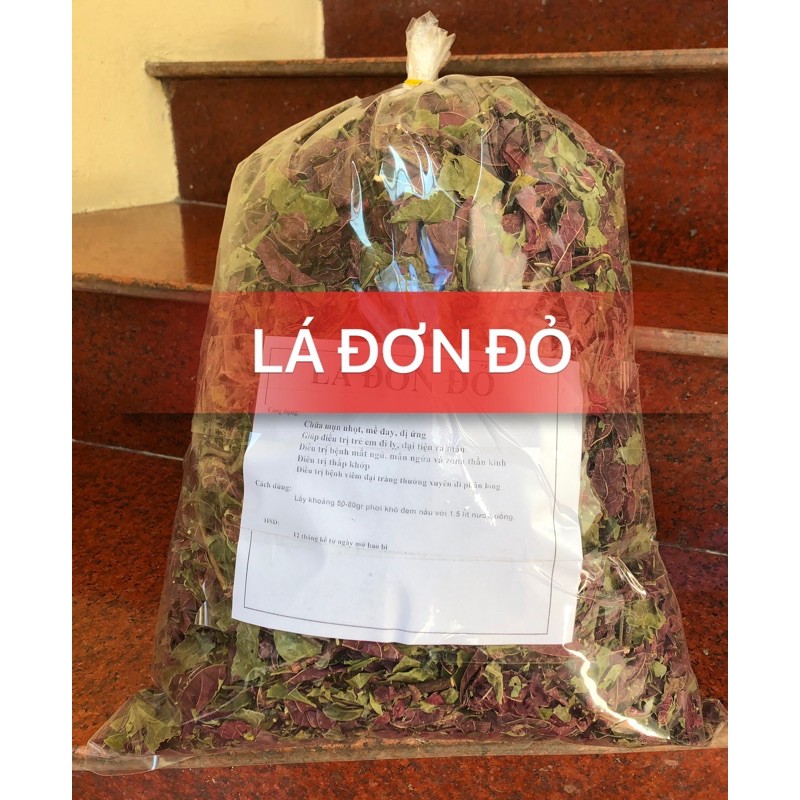 Lá đơn đỏ khô 1kg