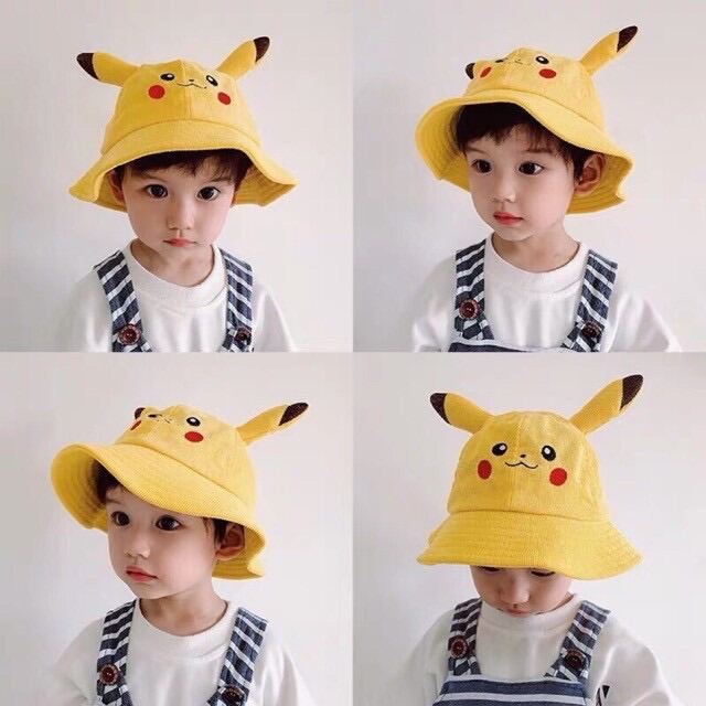Nón Vành Pikachu Dể Thương Cho Bé 1T Đến 5t