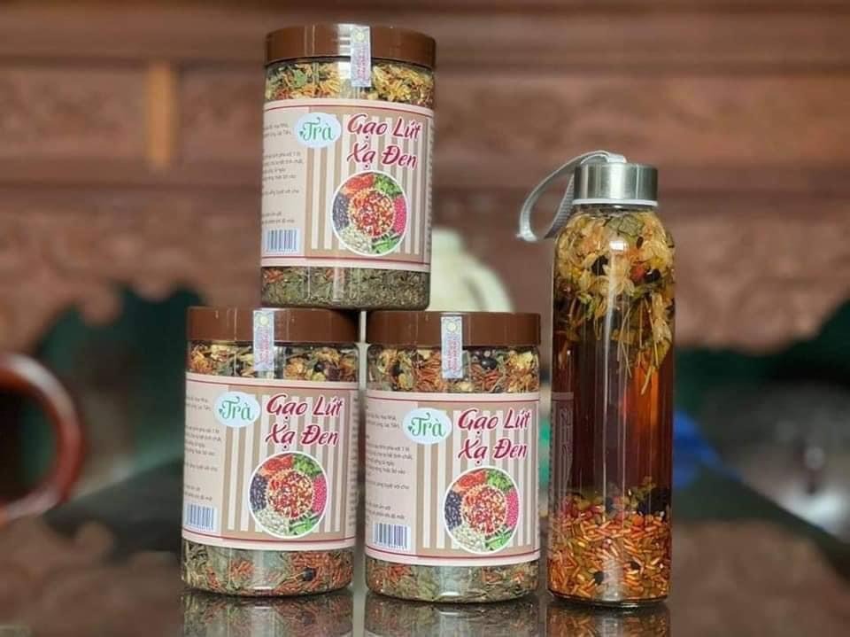 Trà Gạo Lức Xạ Đen Nguyên Chất 500g