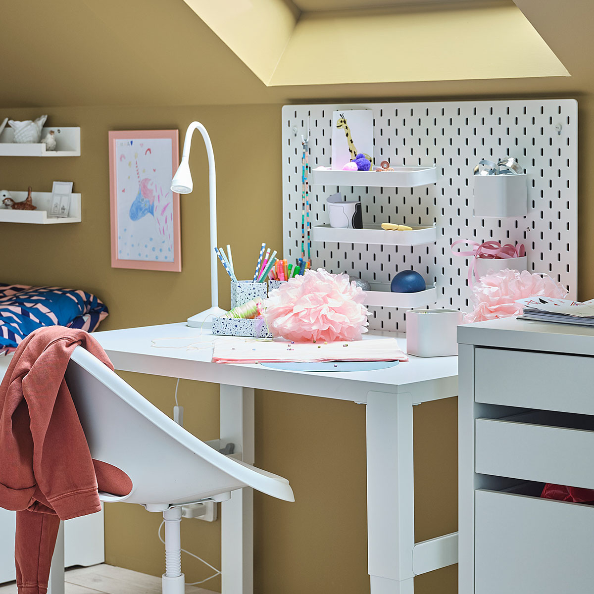 [HCM] ĐÈN BÀN IKEA CHÍNH HÃNG – NAVLINGE (Trắng)