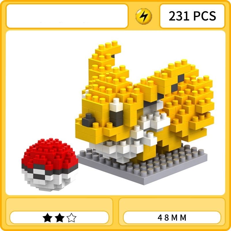 Mô Hình Lắp Ráp Pokemon nhiều hình dễ thương, xếp hình các nhân vật hoạt hình - Jerry shop
