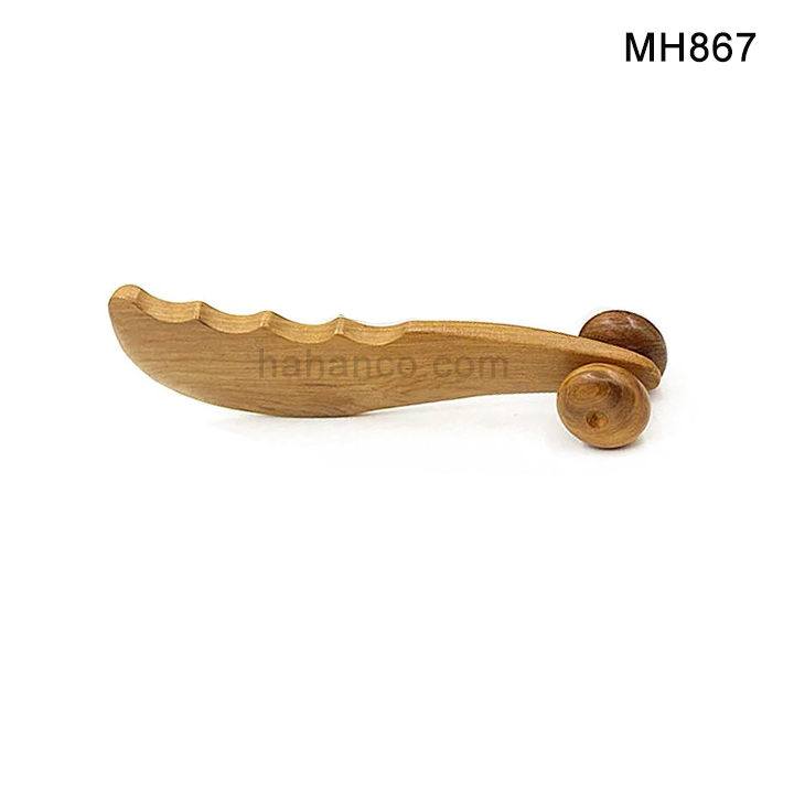 [FREESHIP MAX]Cây lăn masage mặt mũi, ngón tay & ấn huyệt bằng gỗ thơm (MH867)