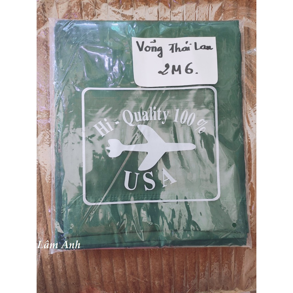 Võng Vải Dù 2 Lớp Thái Lan Siêu Dài 2M6, Võng Nằm Ngủ 2 Lớp Mát Lạnh